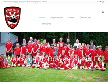 Tablet Screenshot of bowenfc.com